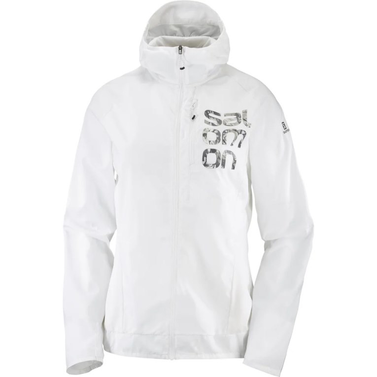 Salomon Bonatti Cross Wind Women's Shell Jackets White | CA 54N92